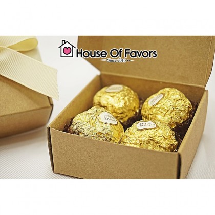50pcs 7x7x3cm Kraft Box Handmade Soap Box, Kotak Craft Mini Packaging Box Biskut Raya Goodies Box Kotak Door Gift Kahwin