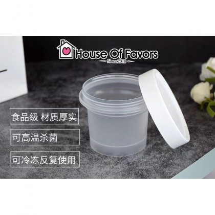 5pc 10pcs 100ml 300ml Ice Cream Plastic Container Cup Pudding Yogurt Body Scrub Bekas Plastik Kurma Cookies Doorgift