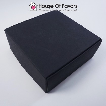 50pcs 7x7x3cm Black Card Box Handmade Soap Perfume Black Color Small Packaging Gift Box Kotak Hitam Hadiah Minyak Wangi