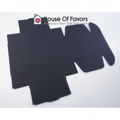 50pcs 7x7x3cm Black Card Box Handmade Soap Perfume Black Color Small Packaging Gift Box Kotak Hitam Hadiah Minyak Wangi