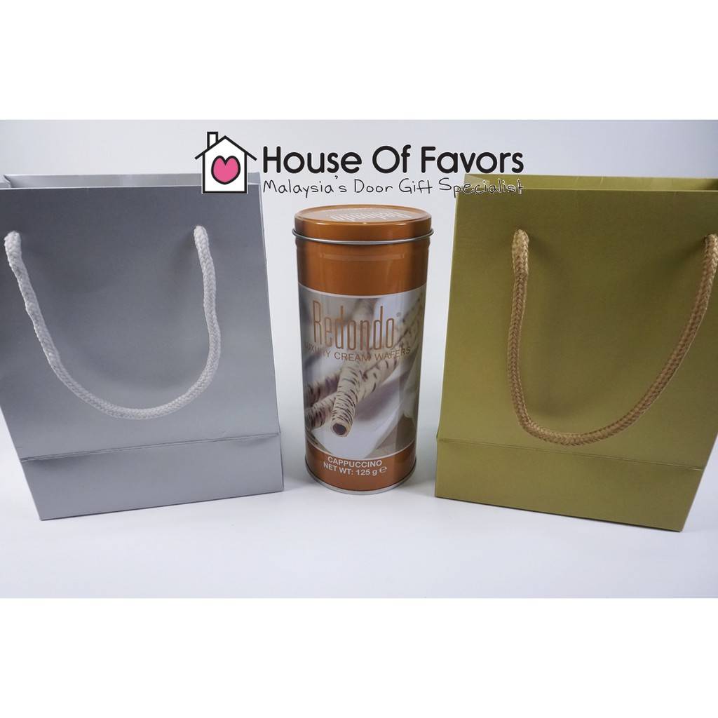 12pcs White Card Paper Bag (S) 14x8x18cm Exclusive High Quality Beg