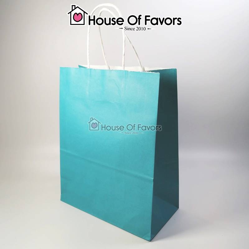 12pcs/set Kraft Paper Bag A5 A4 Size Twisted Handle Color Retail
