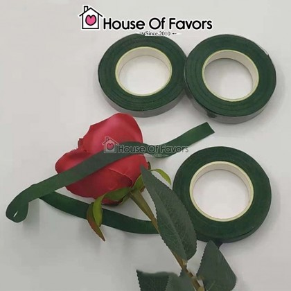 Floral Tape Green 12mm x 18meter / Tape Pelilit Bunga Hijau Flower Tape Handicraft Kraftangan Melilit Tangkai Bunga