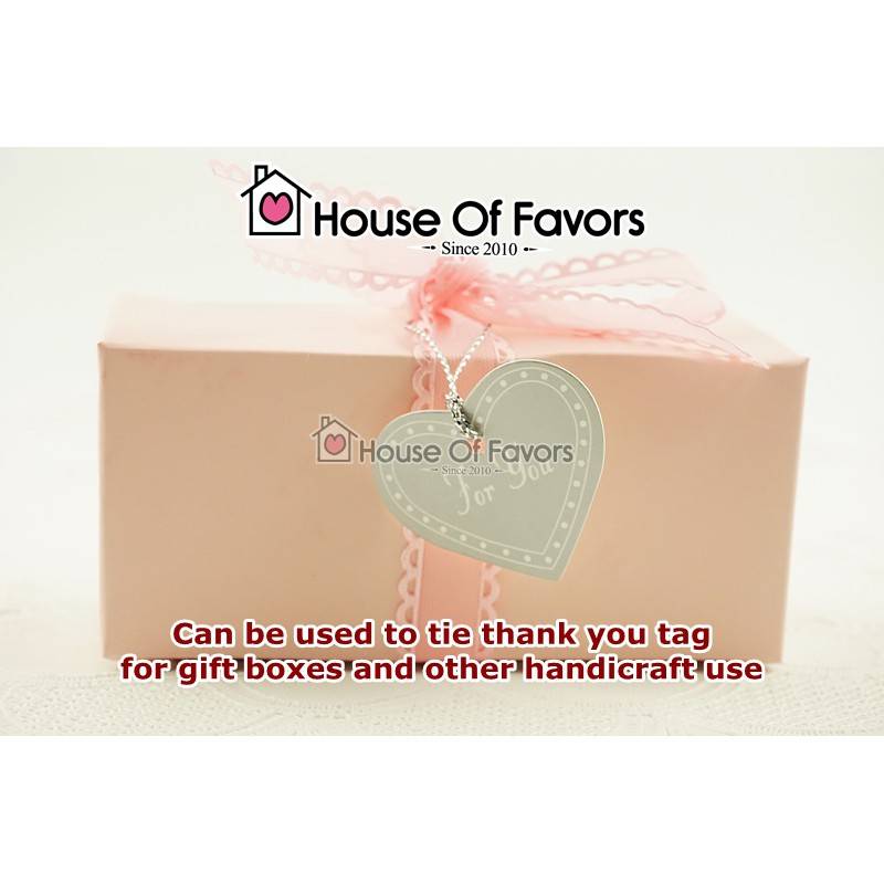 90 meter Silver String for Thank You Tag Metallic Jewelry Thread